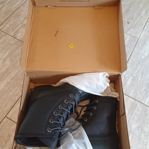 Men's Sperry Saltwater Duck Boots - Black Size 8.5 - Picture 6 of 6